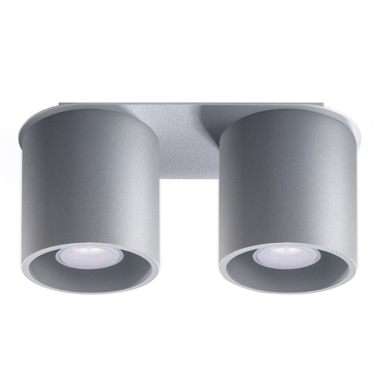 Orbis Gray Tak/ Vägglampa - Dubbel Cylindrisk Skärmar - Aluminium - Modern Design Carvallo