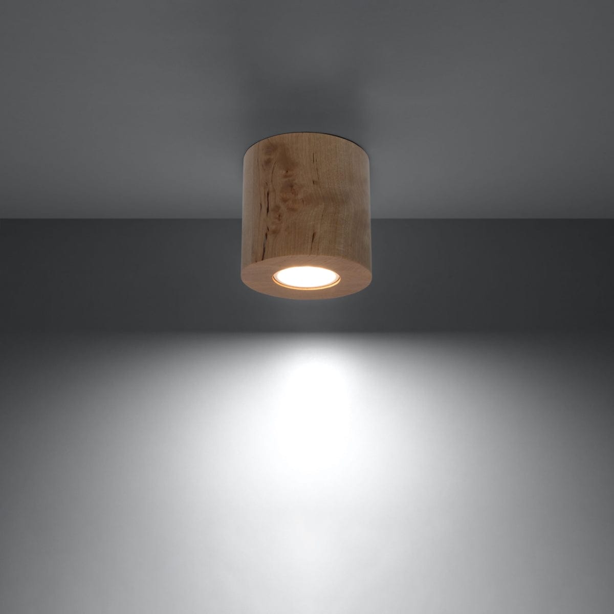 ORBIS Naturlig Trä Taklampa - Minimalistisk Design - Lätt att Rengöra - Snabb Installation - Varmt Trämaterial - Utbytbara GU10 Glödlampor - Mångsidig Stil Carvallo