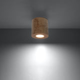 ORBIS Naturlig Trä Taklampa - Minimalistisk Design - Lätt att Rengöra - Snabb Installation - Varmt Trämaterial - Utbytbara GU10 Glödlampor - Mångsidig Stil Carvallo