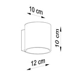 Orbis Vit Tak- och Vägglampa - Cylindrisk Modern Design - Minimalistisk Belysning Carvallo