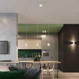 Orbis Vit Tak/ Vägglampa - Cylindrisk Skärm - Minimalistisk Design - Aluminium Carvallo