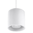 Orbis Vit Tak/ Vägglampa - Cylindrisk Skärm - Minimalistisk Design - Aluminium Carvallo