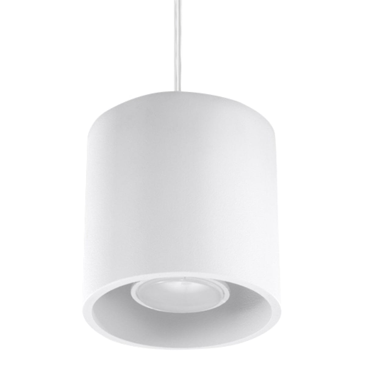 Orbis Vit Tak/ Vägglampa - Cylindrisk Skärm - Minimalistisk Design - Aluminium Carvallo