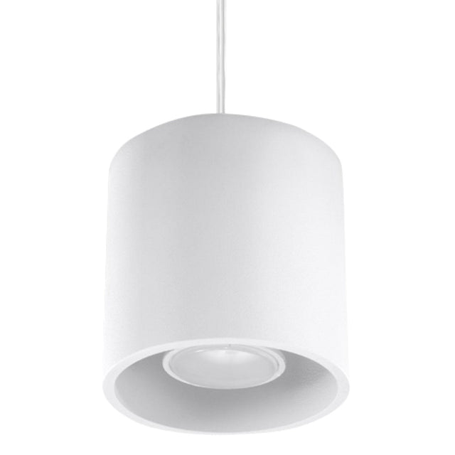 Orbis Vit Tak/ Vägglampa - Cylindrisk Skärm - Minimalistisk Design - Aluminium Carvallo