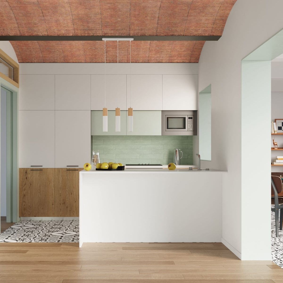 PABLO Taklampa Vit - Modern Spotlights - Utbytbara GU10-lampor - Lätt att rengöra - Snabb installation - Elegant med trädetalj Carvallo