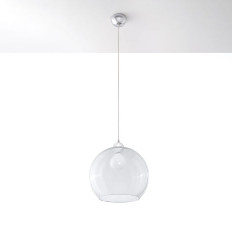 Pendellampa Boll - Transparent Glasbollampa - Elegant Hängande Ljus - 8 Färgval - Utbyttbar E27 Lampa - Jämn Ljusspridning - Lätt att Rengöra Carvallo