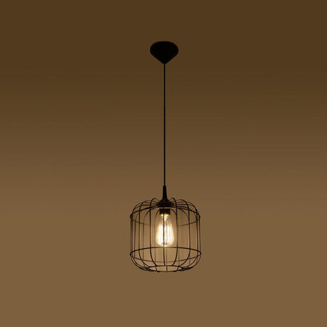 Pendellampa Celta Black - Modern Designer Hängande Lampa - Justerbar Höjd - Geometrisk Skärm - Utbytbar E27 Lampa - Stilig & Funktionell Carvallo