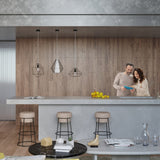 Pendellampa Demi Black - Geometrisk designerpendel - Justerbar höjd - Minimalistisk modern stil - Utbytbart E27-ljuskälla - Funktionell och elegant Carvallo