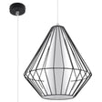 Pendellampa Demi Black - Geometrisk designerpendel - Justerbar höjd - Minimalistisk modern stil - Utbytbart E27-ljuskälla - Funktionell och elegant Carvallo