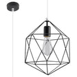 Pendellampa Gaspare Svart - Designer Geometrisk Pendellampa - Justerbar Upphängningshöjd - Universell Design - Utbytbar E27 Lampa Carvallo