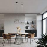 Hängande lampa stål Umb industriell design E27 Carvallo