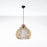 Pendellampa trä Aprilla Skandinavisk Design E27 Carvallo