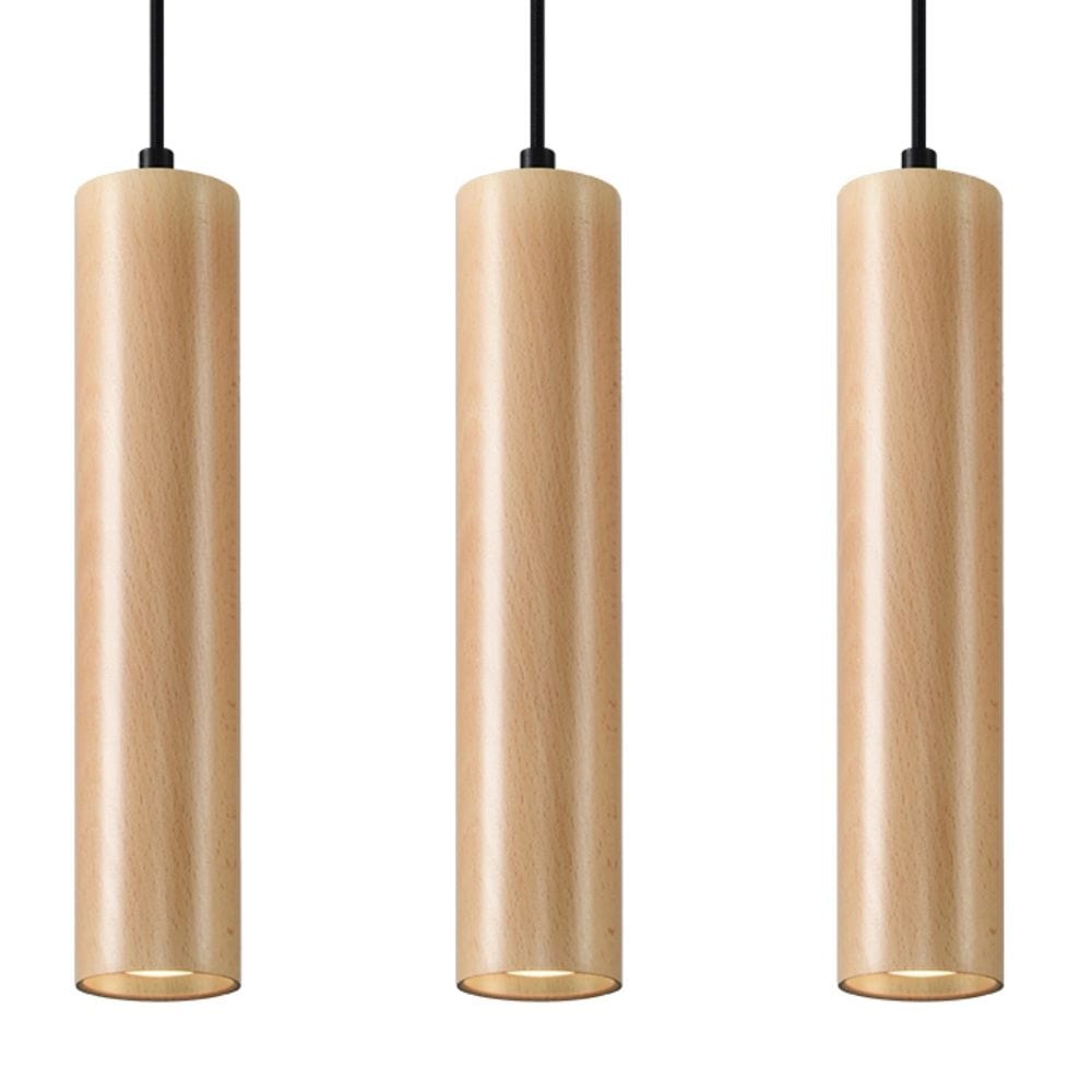 Pendant lamp wood Lino Skandinavisk Design GU10 Carvallo