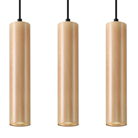 Pendant lamp wood Lino Skandinavisk Design GU10 Carvallo