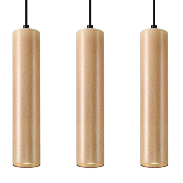 Pendant lamp wood Lino Skandinavisk Design GU10 Carvallo