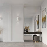 Penne Vit Aluminium Vägglampa - Minimalistisk G9 LED Lampa - 10x12x30 cm Carvallo