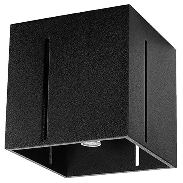 PIXAR Taklampa - Svart - Modern Aluminiumdesign - Perforerad Skärm - Utbytbart G9 Lampa - Futuristisk Belysning - Lätt Montering på Yta Carvallo