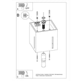 PIXAR Taklampa - Grå - Modern Aluminiumdesign - Perforerad Skärm - Bytbara G9-lampor - Futuristisk Belysning - Enkel Ytmontering Carvallo