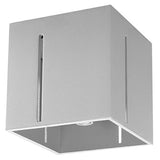 PIXAR Taklampa - Grå - Modern Aluminiumdesign - Perforerad Skärm - Bytbara G9-lampor - Futuristisk Belysning - Enkel Ytmontering Carvallo