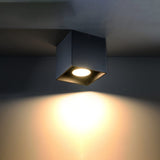 Quad Black Ceiling/Wall Lamp - Modern Cylindrical Design - LED - Aluminium Carvallo