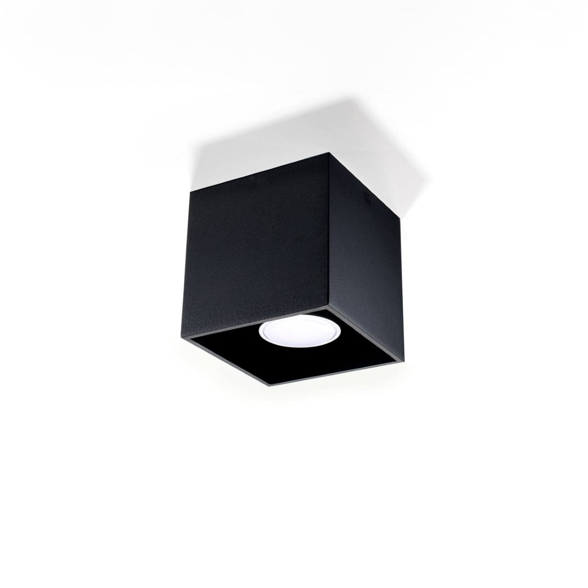 Quad Black Ceiling/Wall Lamp - Modern Cylindrical Design - LED - Aluminium Carvallo