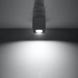 QUAD Taklampa 1 Antracit - Minimalistisk Design - Lätt att Rengöra - Snabb Installation - Hög Hållbarhet - Utbytbara GU10 Ligor - Flera Färg- och Texturalternativ Carvallo