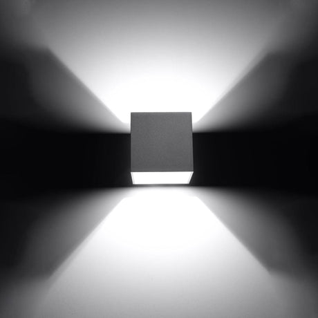 Quad Gray Vägglampa - G9 Ljus - Aluminium - Modern Stil - 10x12 cm Carvallo