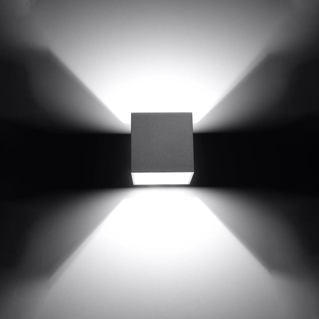 Quad Gray Vägglampa - G9 Ljus - Aluminium - Modern Stil - 10x12 cm Carvallo