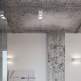 QUAD MAXI Taklampa - Vit - Modern Aluminiumdesign - Utbytbar GU10 Lampa - Minimalistisk Stil - Ytmontering - Lätt att Rengöra Carvallo