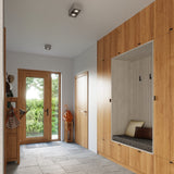 QUATRO 2 Betong Taklampa - Minimalistisk Design - Betongkonstruktion - Lätt att Rengöra - Utbytbara GU10 Glödlampor - Perfekt för Loft eller Industriella Interiörer Carvallo