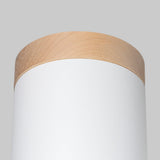 RIF Taklampa Vit - Elegant Design - Naturlig Träfinish - Mjuk LED-ljus - Energibesparande - Idealisk för Vardagsrum och Kontor Carvallo