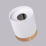 RIF Taklampa Vit - Elegant Design - Naturlig Träfinish - Mjuk LED-ljus - Energibesparande - Idealisk för Vardagsrum och Kontor Carvallo