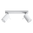 Ring 2-Ljus Justerbar Spotlight - Modern Stål Taklampa - Vit - 30x6x16 cm Carvallo