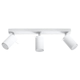 Ring 3-Ljus Justerbar Spotlight - Modern Stål Taklampa - Vit - 45x6x16 cm Carvallo