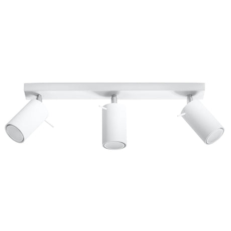 Ring 3-Ljus Justerbar Spotlight - Modern Stål Taklampa - Vit - 45x6x16 cm Carvallo