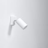 Ring Modern Spotlight - Justerbar GU10 Stål Belysning - Vit - 8x16x8 cm Carvallo
