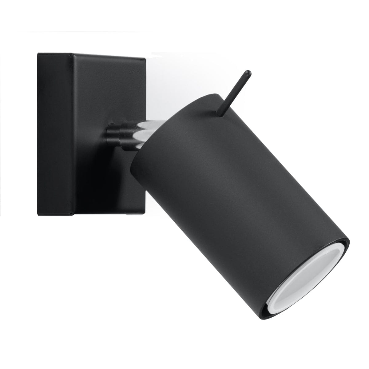 Ring Single Black Spotlight - Justerbar Modern Stål Taklampa - 8x16x8 cm Carvallo