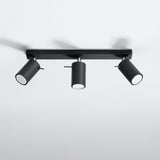 Ring Triple Black Spotlight - Modern Justerbar Stål Taklampa - 45x6x16 cm Carvallo