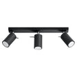 Ring Triple Black Spotlight - Modern Justerbar Stål Taklampa - 45x6x16 cm Carvallo