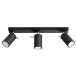 Ring Triple Black Spotlight - Modern Justerbar Stål Taklampa - 45x6x16 cm Carvallo