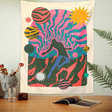 Spirituell Psykedelisk Tapestry Väggprydnad - 100% Polyester Carvallo