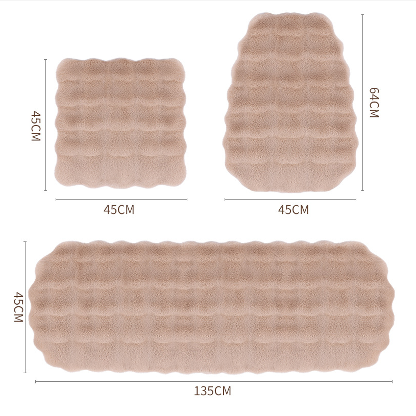 Carvallo - Lyxig Förstärkt Pläden Bilsäteskudde Set Carvallo