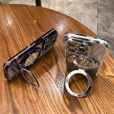 Telefonfodral med spegel magnetisk stativ glitter Carvallo