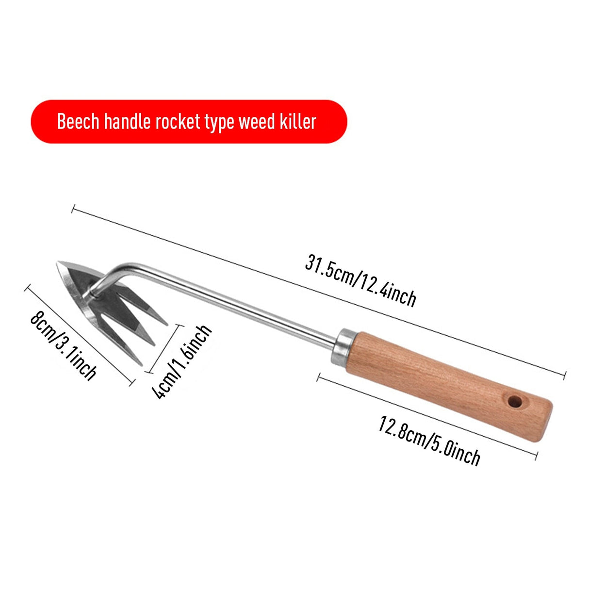 Royallure Premium Rostfritt Stål Ogräsklippare och Gräsklippartool Carvallo