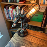 RocketGlow - Handgjord Steampunk raketlampa med antik Edison glödlampa Carvallo