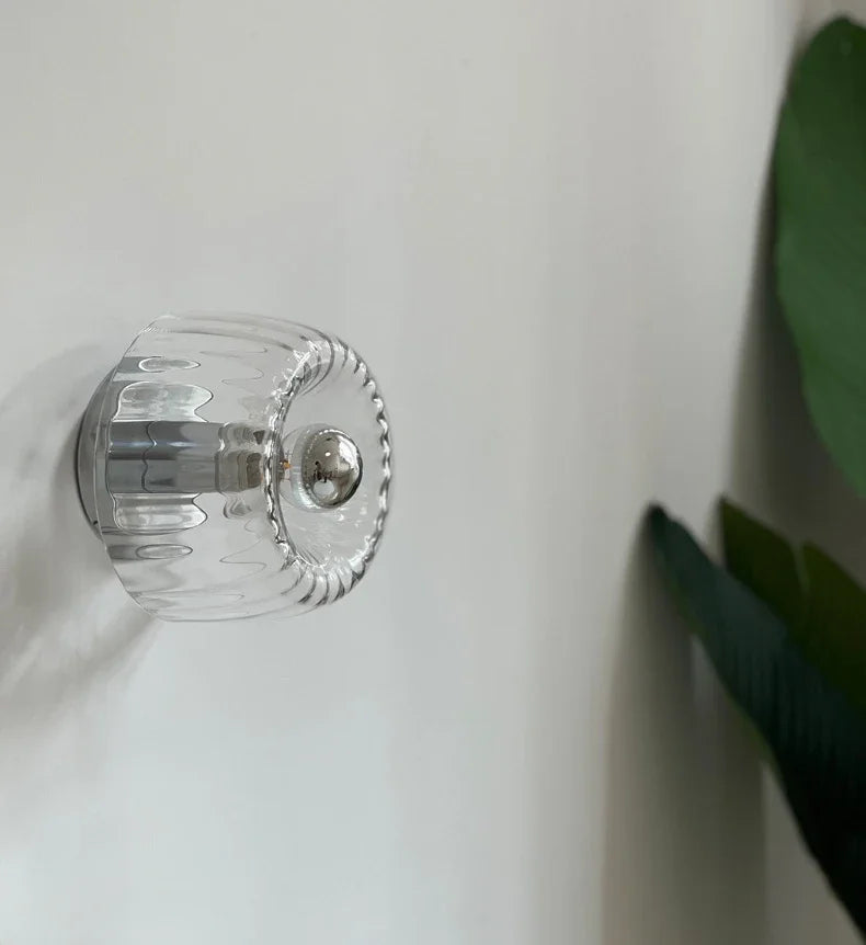 Glas Vägglampa Nordisk Stil Inomhuslampa Carvallo