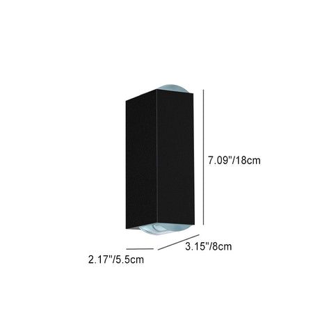 Vägglampa Modern Svart Utomhus LED Armatur Carvallo