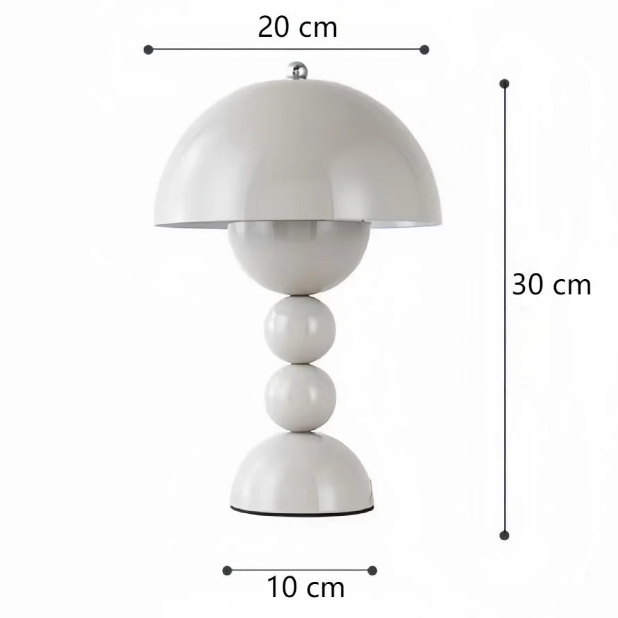Bordslampa med modern akryldesign Carvallo