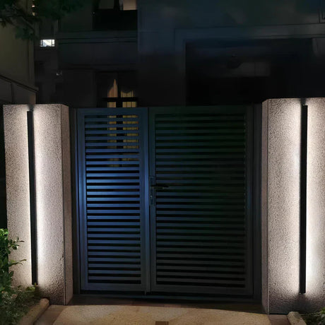 Utomhus Vägglampa Svart Aluminium LED Armatur Carvallo
