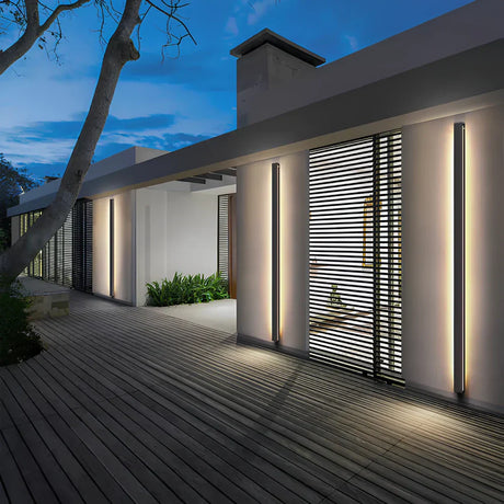 Utomhus Vägglampa Svart Aluminium LED Armatur Carvallo